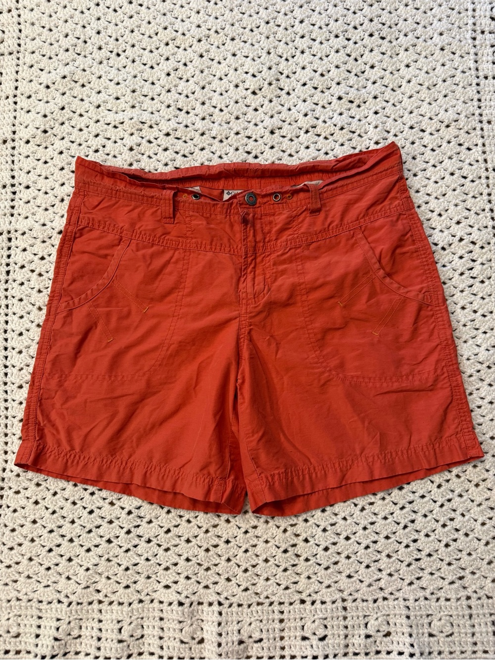 🌺Columbia Sportswear Women's Orange XS hiking gorpcore lightweight shorts
